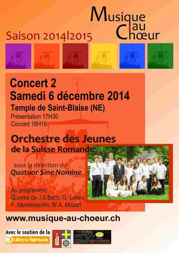 Affiche Concert 2- Saison 2014|2015